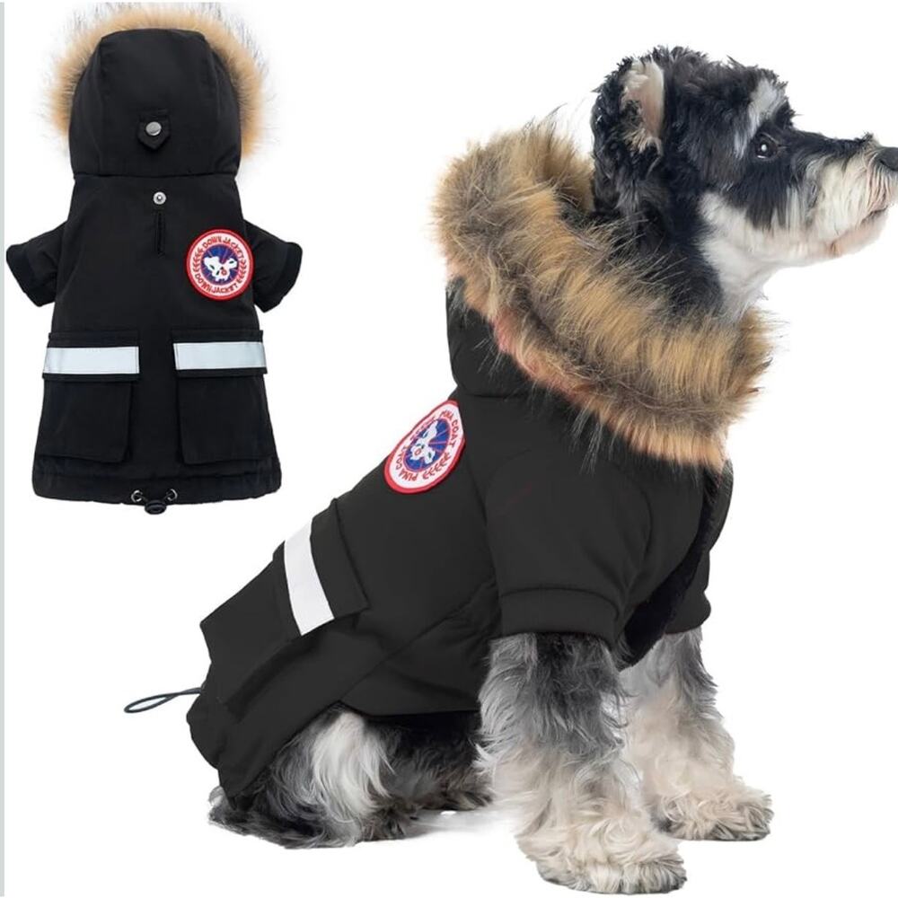 PINA Small Dog Coat Waterproof, Snow Jacket Medium